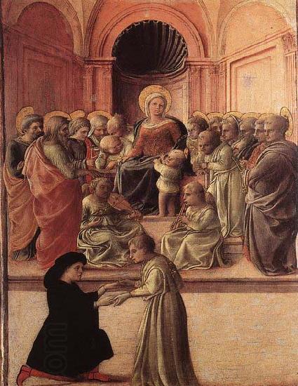 Fra Filippo Lippi Madonna and Child with Saints and a Worshipper China oil painting art